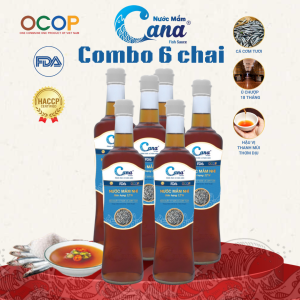 Combo 6 chai - Nước mắm nhĩ Cana 12N - Hảo hạng
