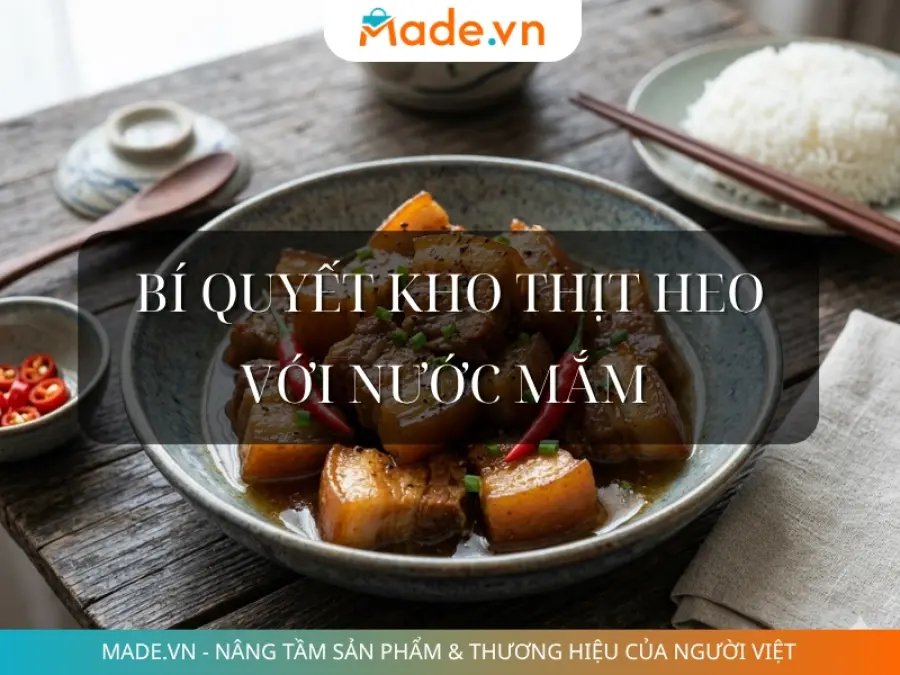 Bí quyết kho thịt heo với nước mắm lên màu đẹp