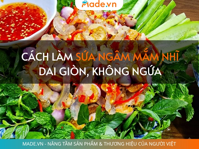 Cách làm sứa ngâm mắm nhĩ dai giòn, không ngứa