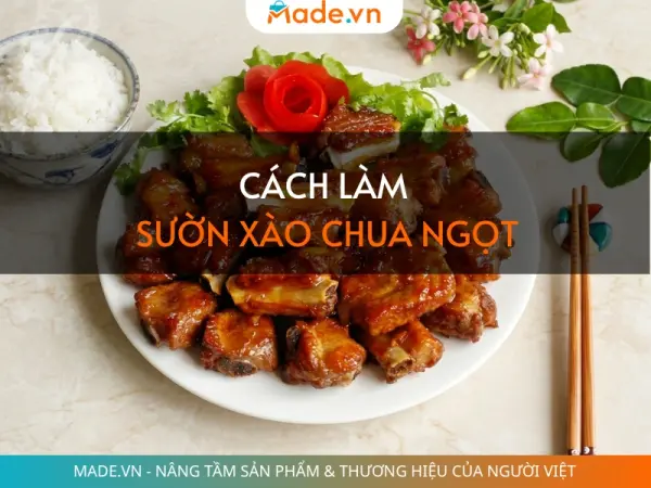 Cách làm sườn xào chua ngọt đơn giản, thịt mềm mọng sốt sánh chuẩn vị