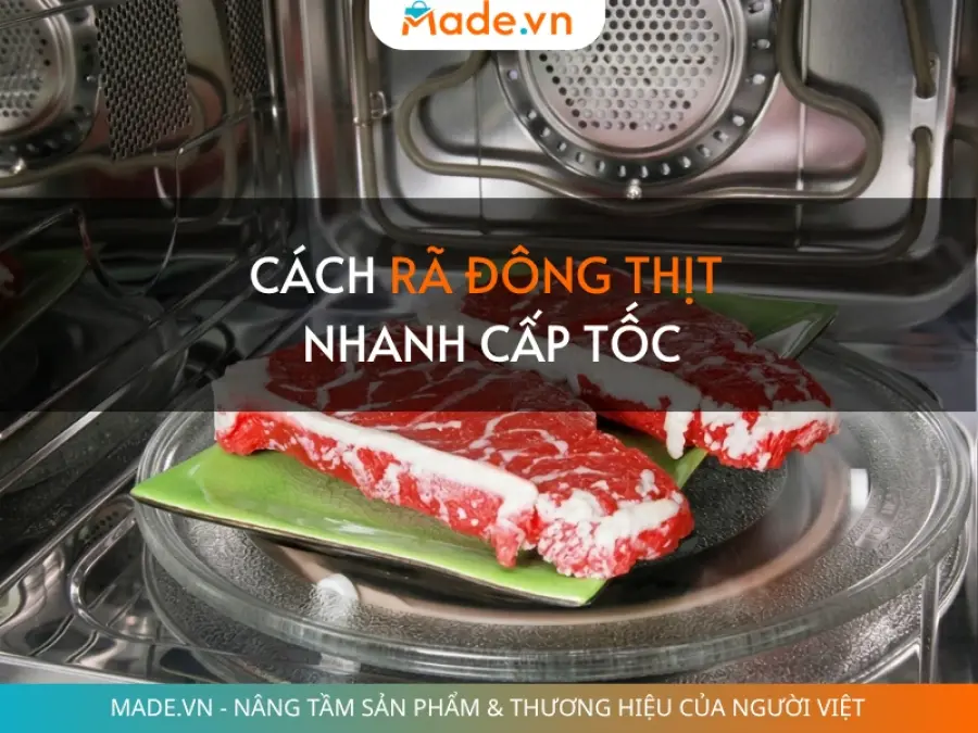 Cách rã đông thịt nhanh cấp tốc, giữ trọn dinh dưỡng