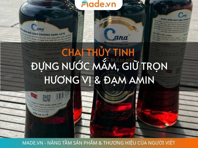 Chai thủy tinh đựng nước mắm