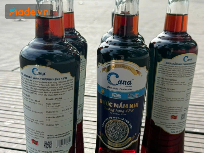 Độ đạm thường được ký hiệu trực tiếp trên nhãn chai nước mắm