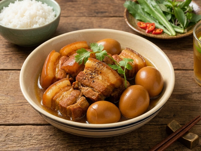 Món thịt kho tiêu nước dừa mềm thơm béo ngậy