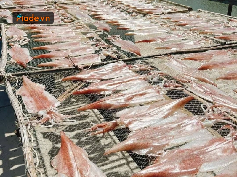 Mực một nắng & Mực khô Cà Ná