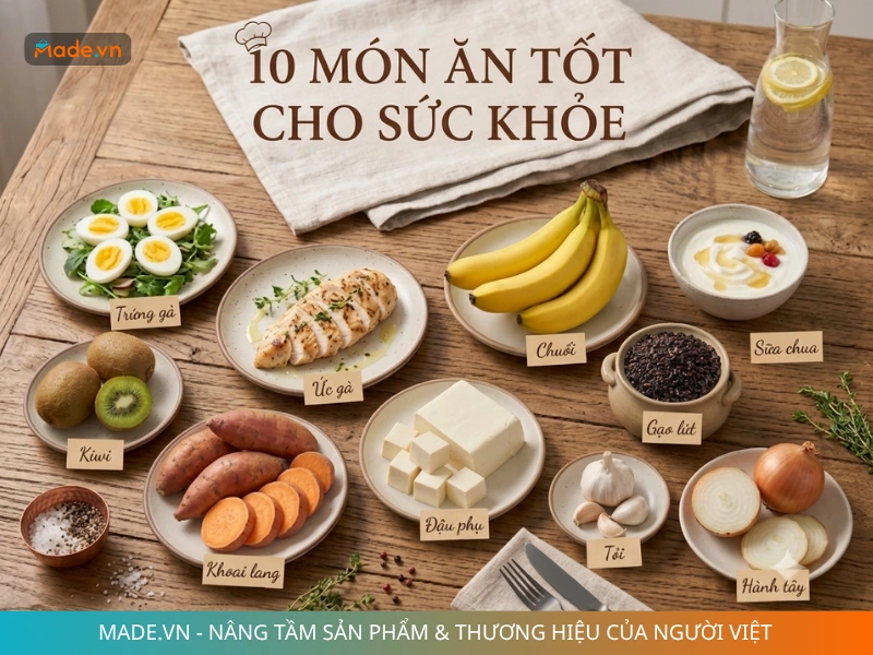 Những món ăn tốt cho sức khỏe quen thuộc
