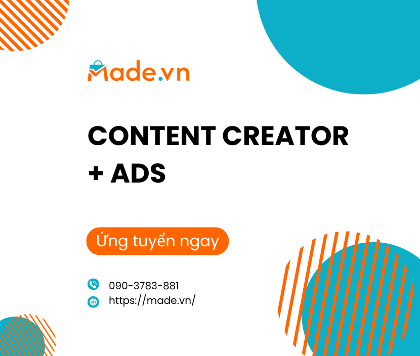 Tuyển dụng Content Creator + ADS