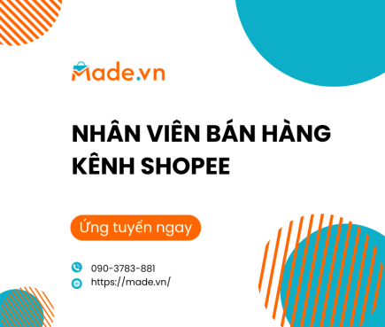 Tuyển dụng Nhân viên bán hàng kênh Shopee