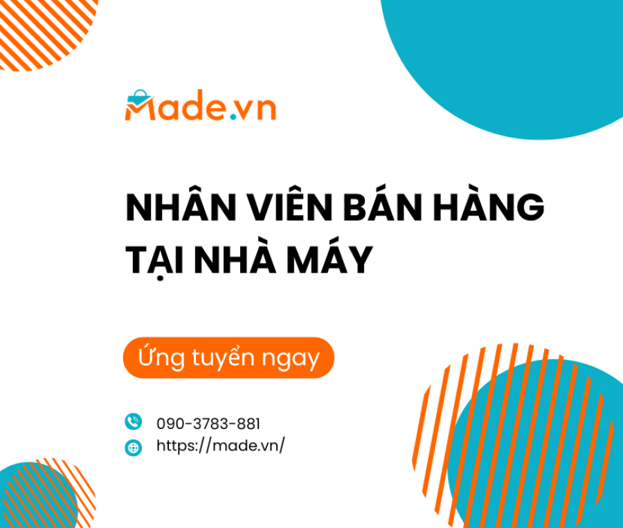 Tuyển dụng Nhân viên bán hàng tổng hợp tại nhà máy
