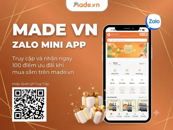 Mua sắm hàng Việt chuẩn 5 sao không cần tải App: Bạn đã thử Zalo Mini App của Made.vn chưa?