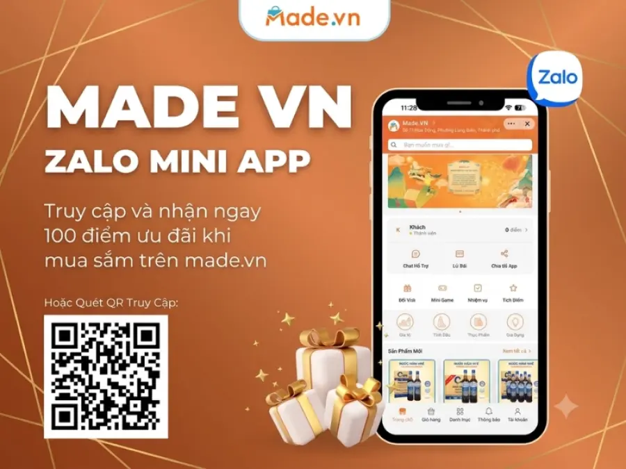 Mua sắm hàng Việt chuẩn 5 sao không cần tải App: Bạn đã thử Zalo Mini App của Made.vn chưa?