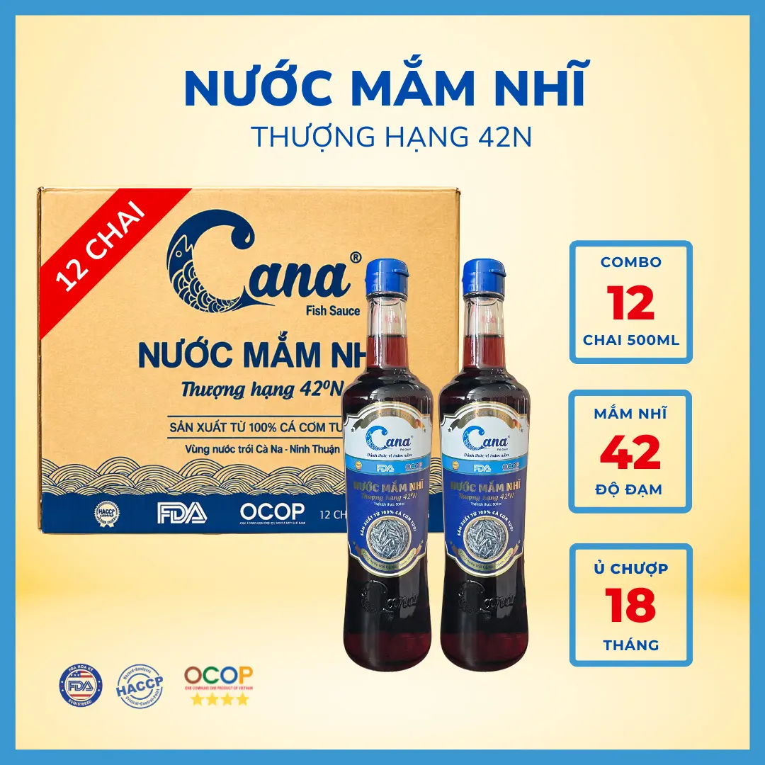 Nước Mắm Nhĩ Cana 42°N – Combo 12 Chai