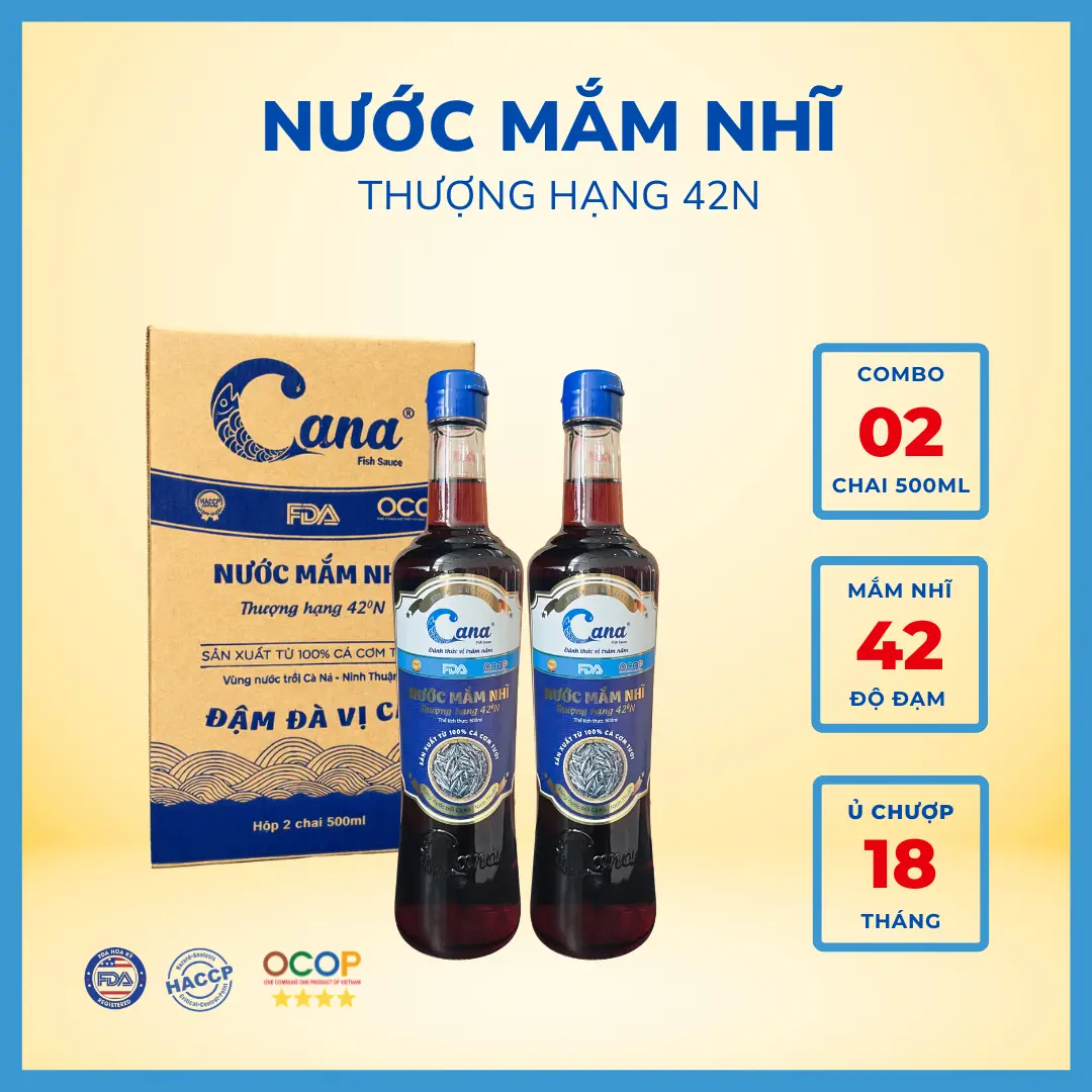 Nước Mắm Nhĩ Cana 42°N – Combo 02 Chai