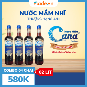 Nước Mắm Nhĩ Cana 42°N – Combo 04 Chai