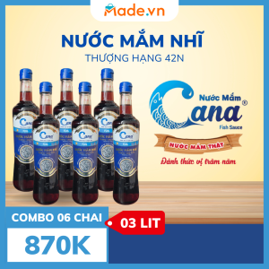 Nước Mắm Nhĩ Cana 42°N – Combo 06 Chai