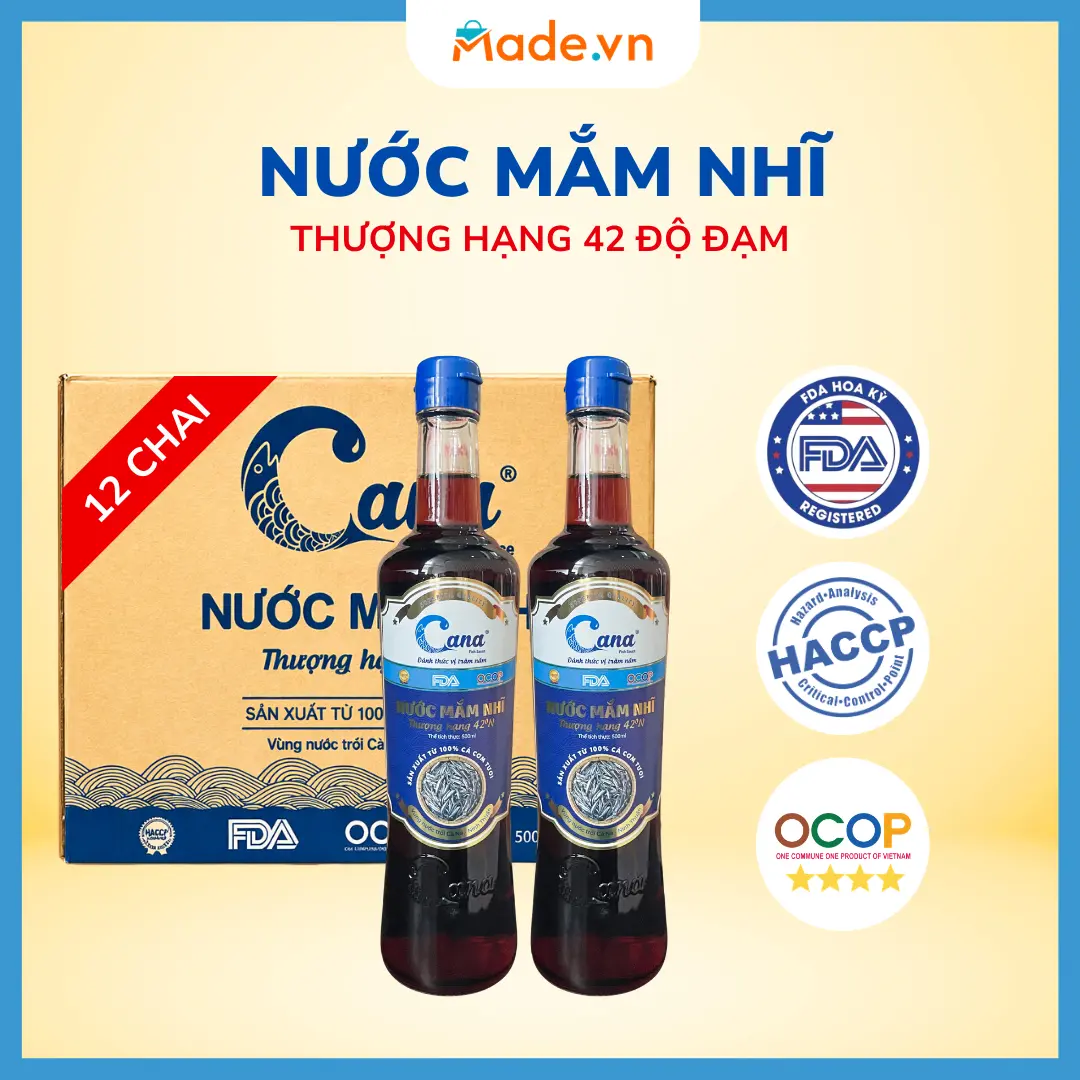 Nước Mắm Nhĩ Cana 42°N – Combo 12 Chai