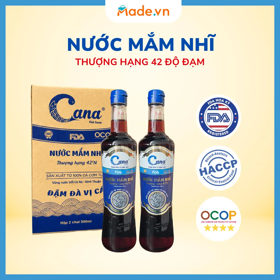 Nước Mắm Nhĩ Cana 42°N – Combo 02 Chai