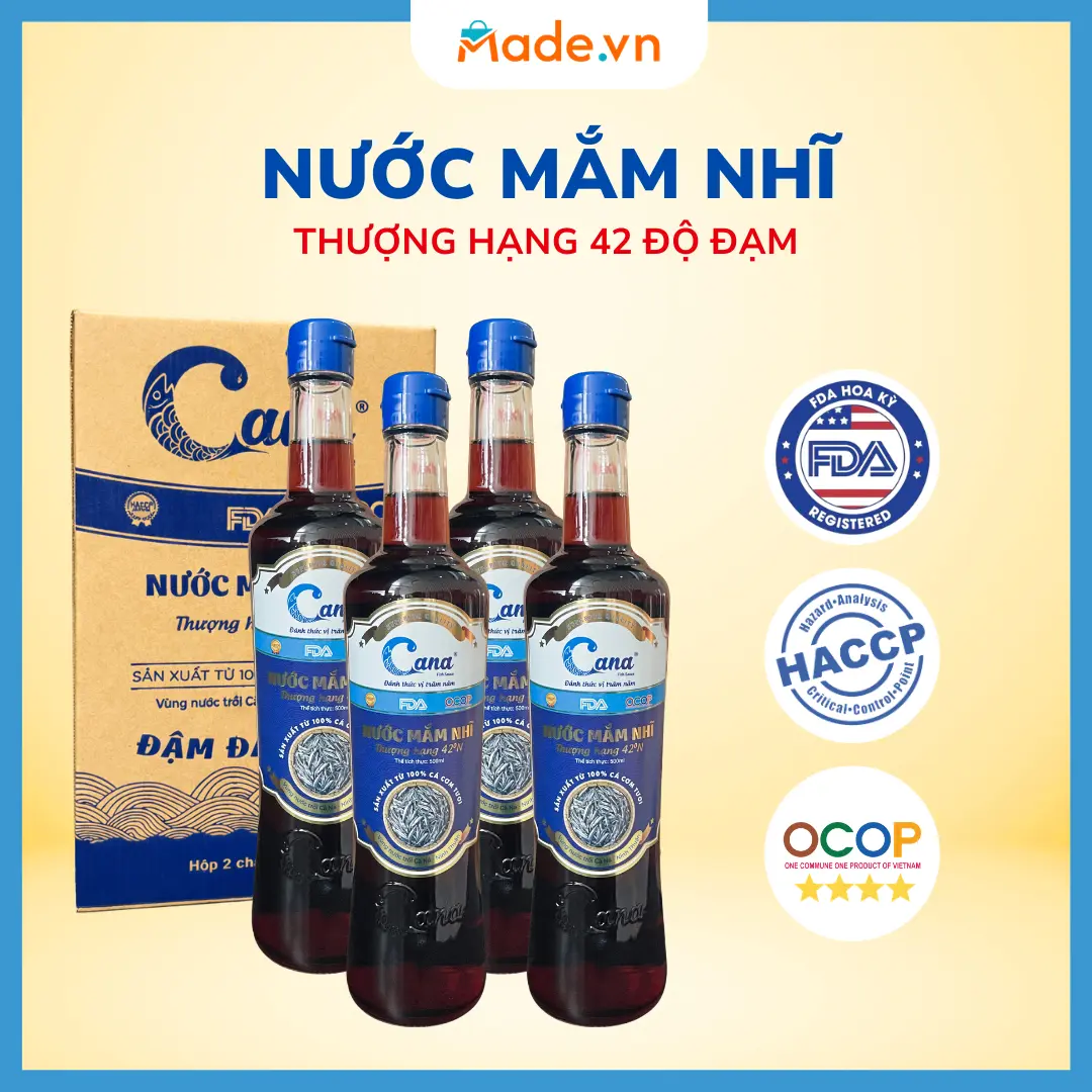 Nước Mắm Nhĩ Cana 42°N – Combo 04 Chai