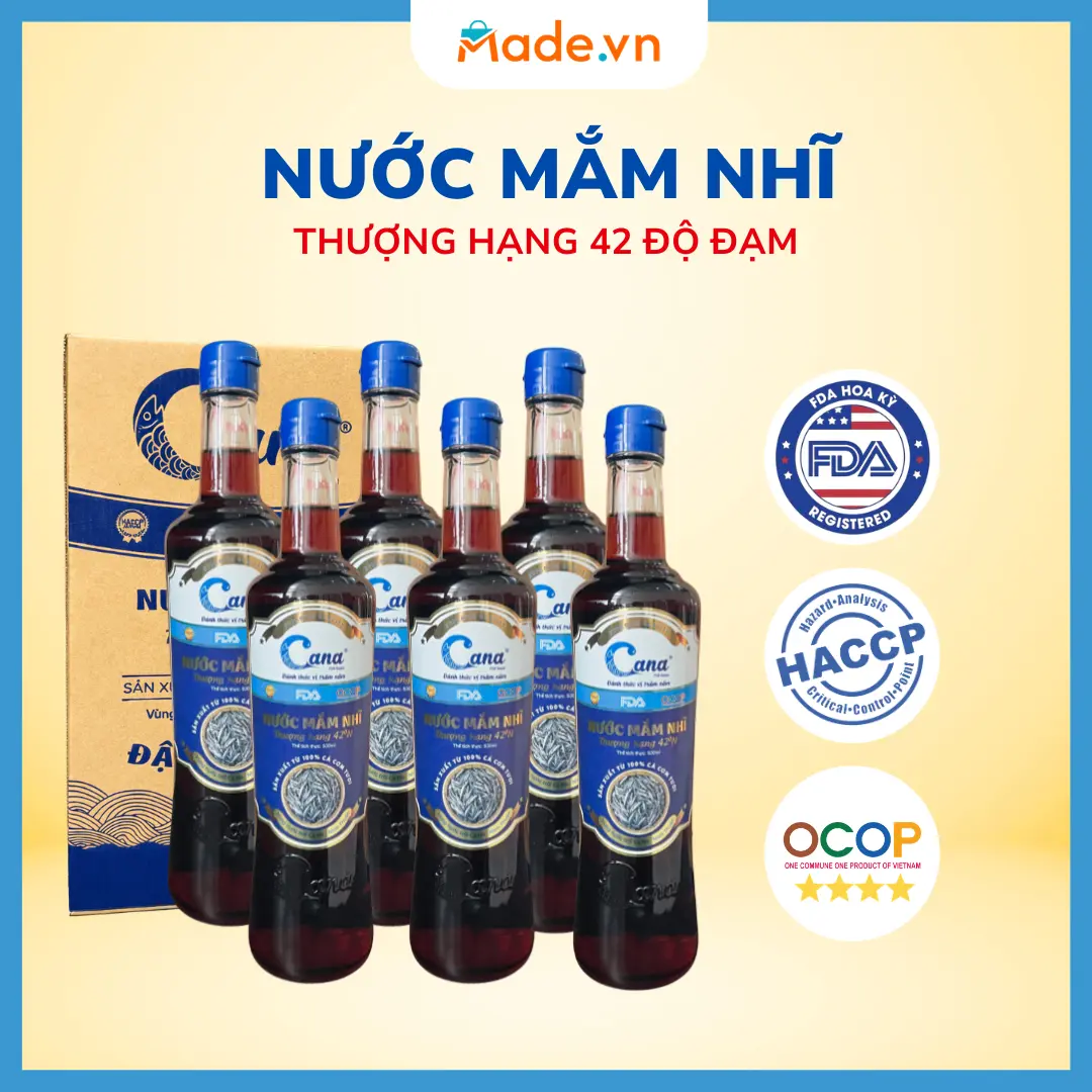 Nước Mắm Nhĩ Cana 42°N – Combo 06 Chai