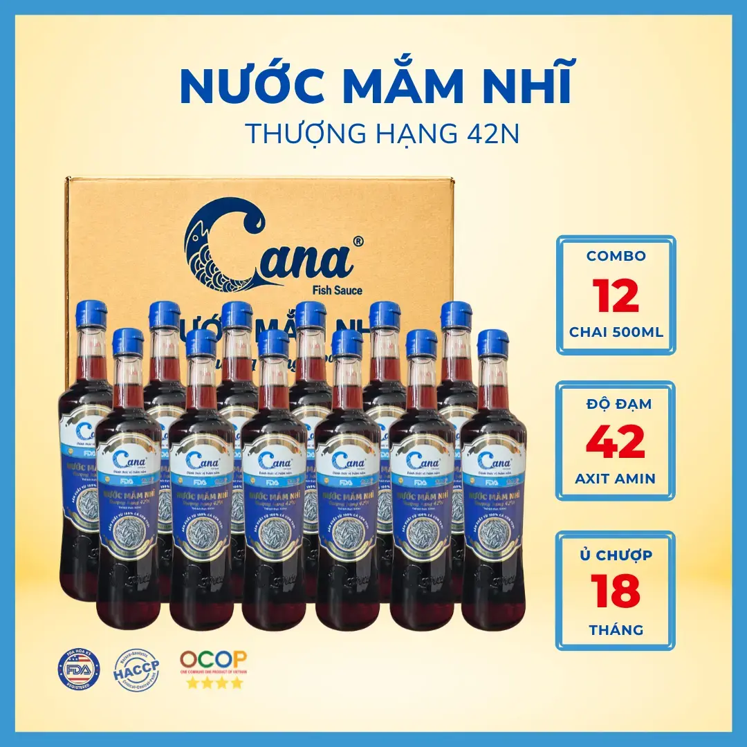 Nước Mắm Nhĩ Cana 42°N – Combo 12 Chai