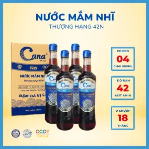 Nước Mắm Nhĩ Cana 42°N – Combo 04 Chai